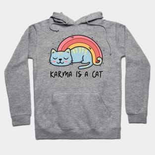 Karma Is A Cat Hoodie